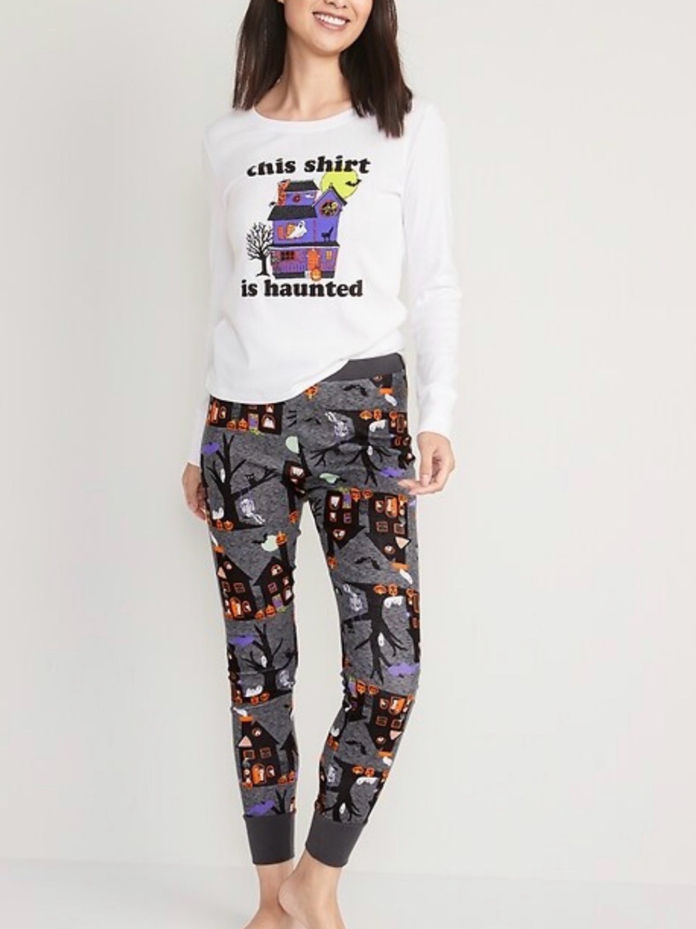 Halloween Haunted House Women's Pajamas